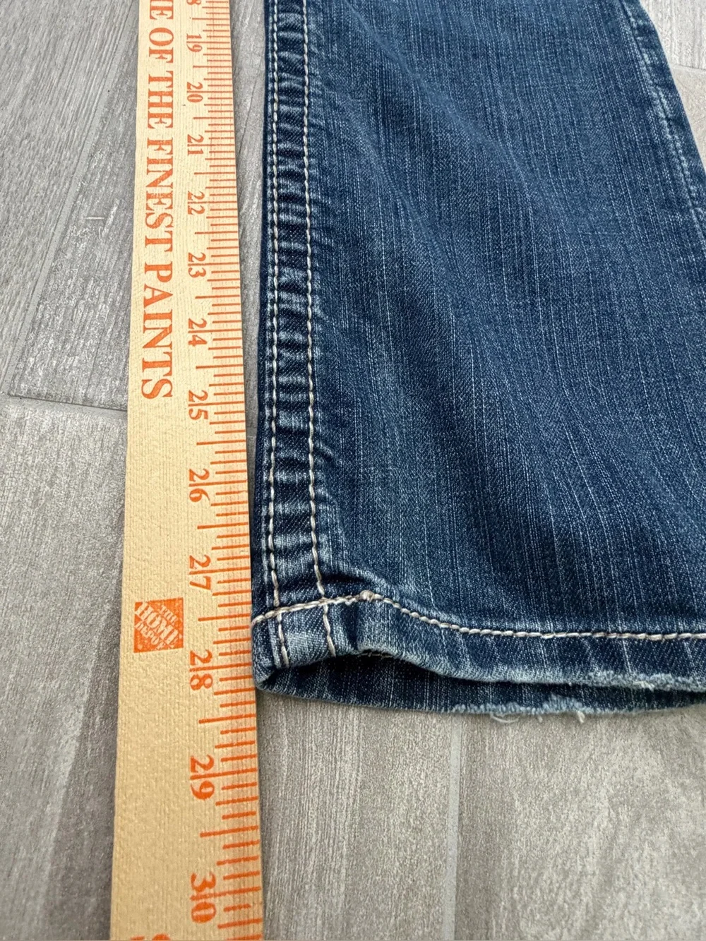 BKE Aiden western bootcut jeans contrast stitching can be unisex size 26S